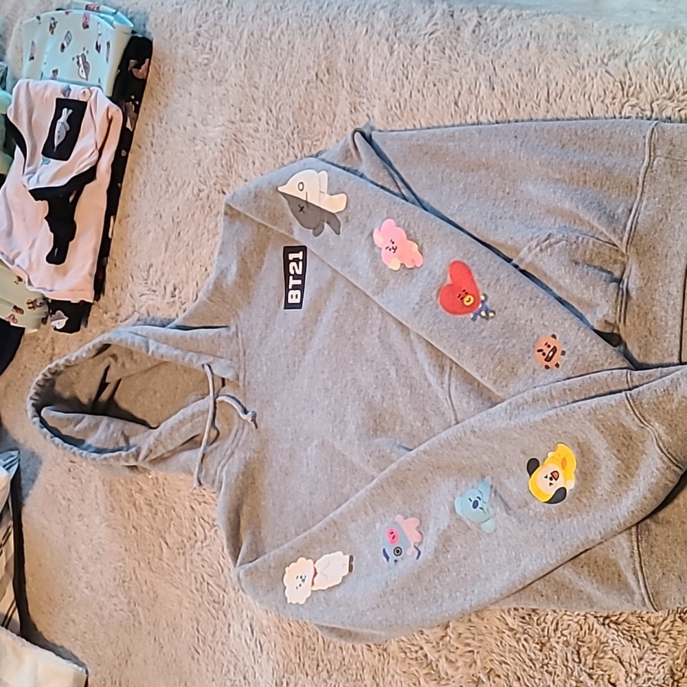 BT21, BTS Pullover Hoodie